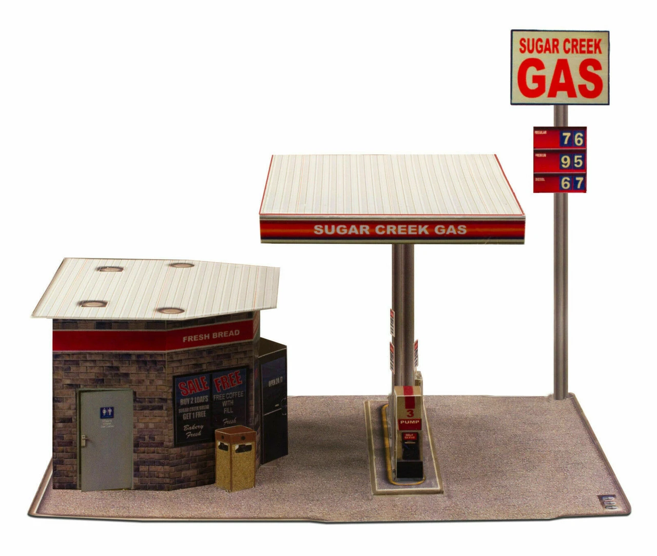 BK 3208 1:32 Scale Gas Station Building Kit 13 BK 3208 1:32 Scale Gas Station Building Kit - Image 11