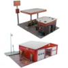 BK 8711 1:87 Scale "Gas Station & Fire Department" Photo Real Scale Building Kit -Innovative Hobby Supply shop 1 92336.1641917073