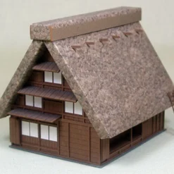 Sankei MP03-18 Japanese House Rafter Roof 1/150 N Scale Paper Kits