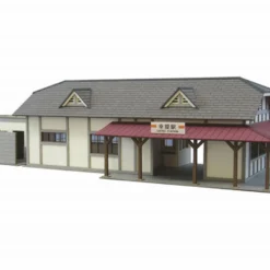 Sankei MK05-12 Station Building C 1/87 HO Scale Paper Kits