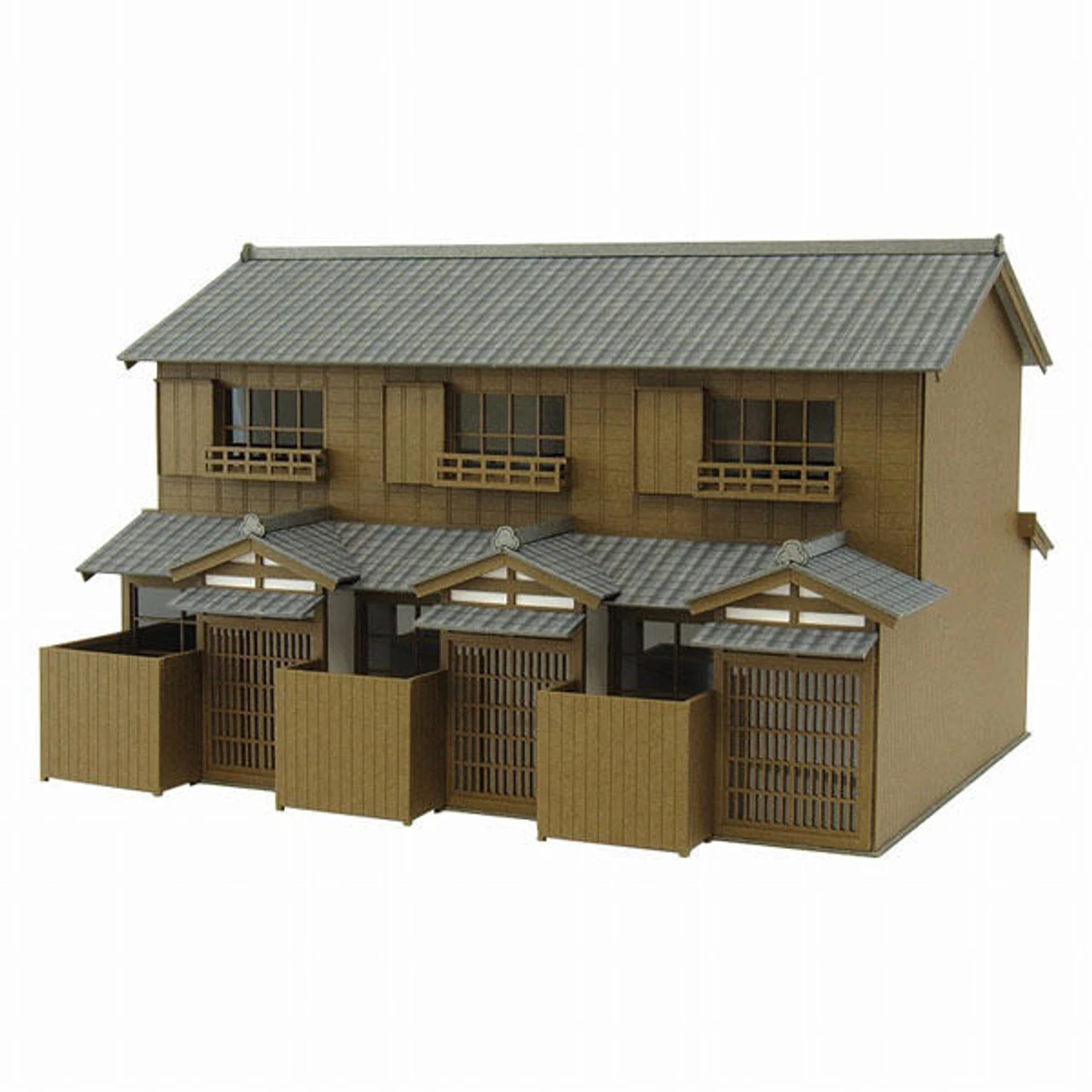 Sankei MK05-41 Japanese Style Terrace House 1/80 HO Scale Paper Kits 3 Sankei MK05-41 Japanese Style Terrace House 1/80 HO Scale Paper Kits