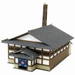 Sankei MP01-92 Japanese Public Bath 1/220 Z Scale Paper Kits