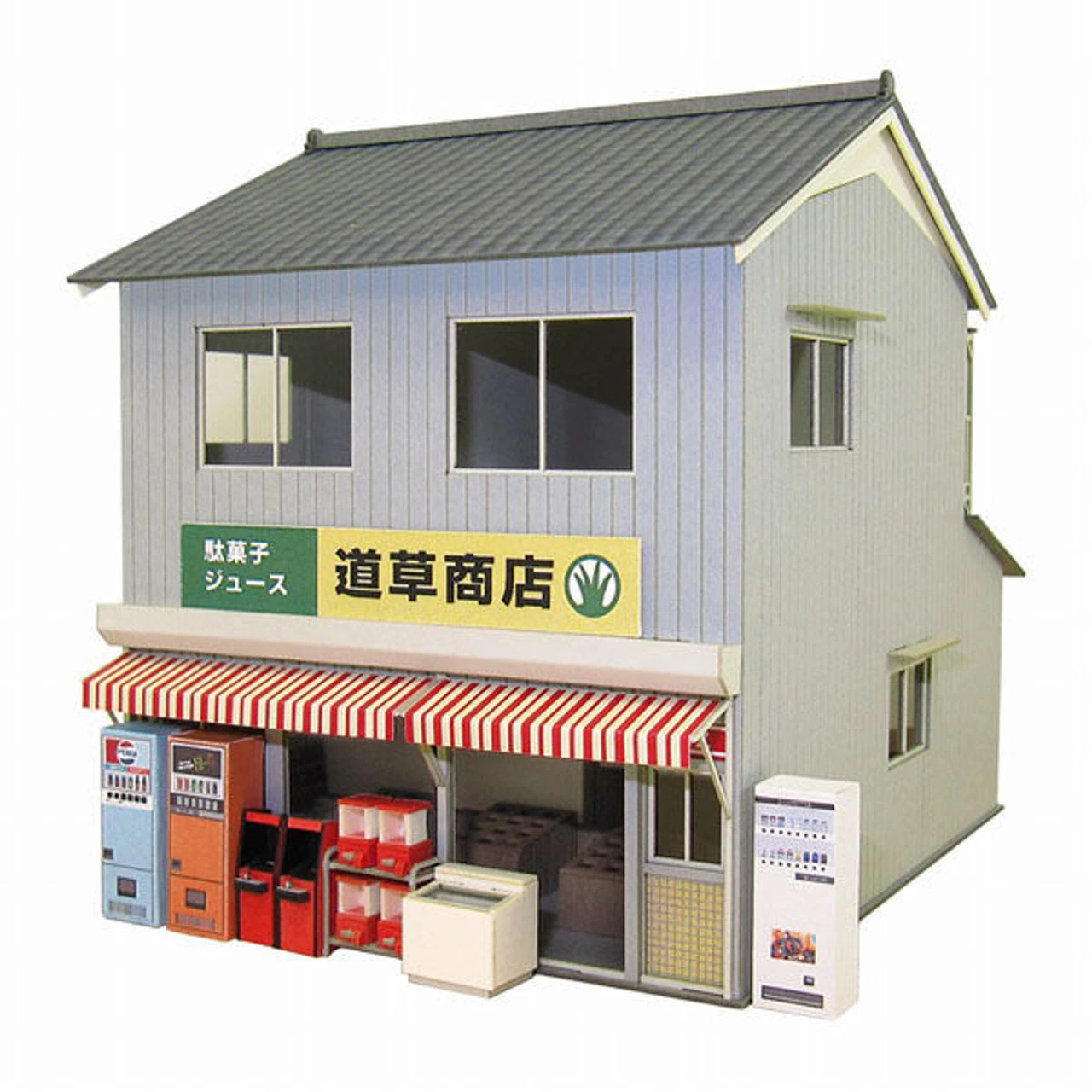 Sankei MK05-47 A Shop Around The Coner I 1/80 HO Scale Paper Kits 3 Sankei MK05-47 A Shop Around The Coner I 1/80 HO Scale Paper Kits