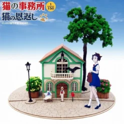 Sankei MK07-11 Studio Ghibli The Cat's Office The Cat Returns 1/150 Scale Paper Kits