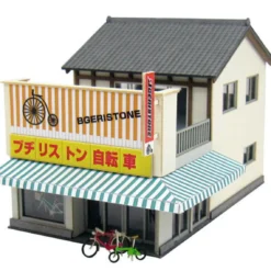Sankei MP03-101 Bicycle Shop 1/150 N Scale Paper Kits