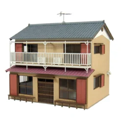 Sankei MK05-53 Japanese House D 1/87 HO Scale Paper Kits