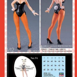 Hasegawa 1/12 Egg Girls Collection No.14 Amy McDonnell (Bunny Girl) Plastic Model -Innovative Hobby Supply shop 4967834522817 bf79115b4091af5600259dc2544446d5 79298.1640242362
