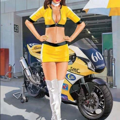 Hasegawa 1/12 Real Figure Collection No.20 'Race Queen Vol.2' Unpainted Resin Figure