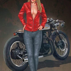 Hasegawa 1/12 Real Figure Collection No.26 Blond Girl Rider Vol.2 Resin Figure Kit