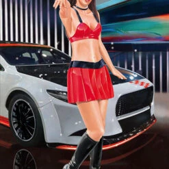 Hasegawa 1/12 Real Figure Collection No.32 Auto Companion Resin Figure Kit