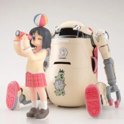 Hasegawa 1/20 MechatroWeGo No.06 Nichijou Collaboration Warm Plastic Model + Nano Shinonome 1/20 Resin Figure