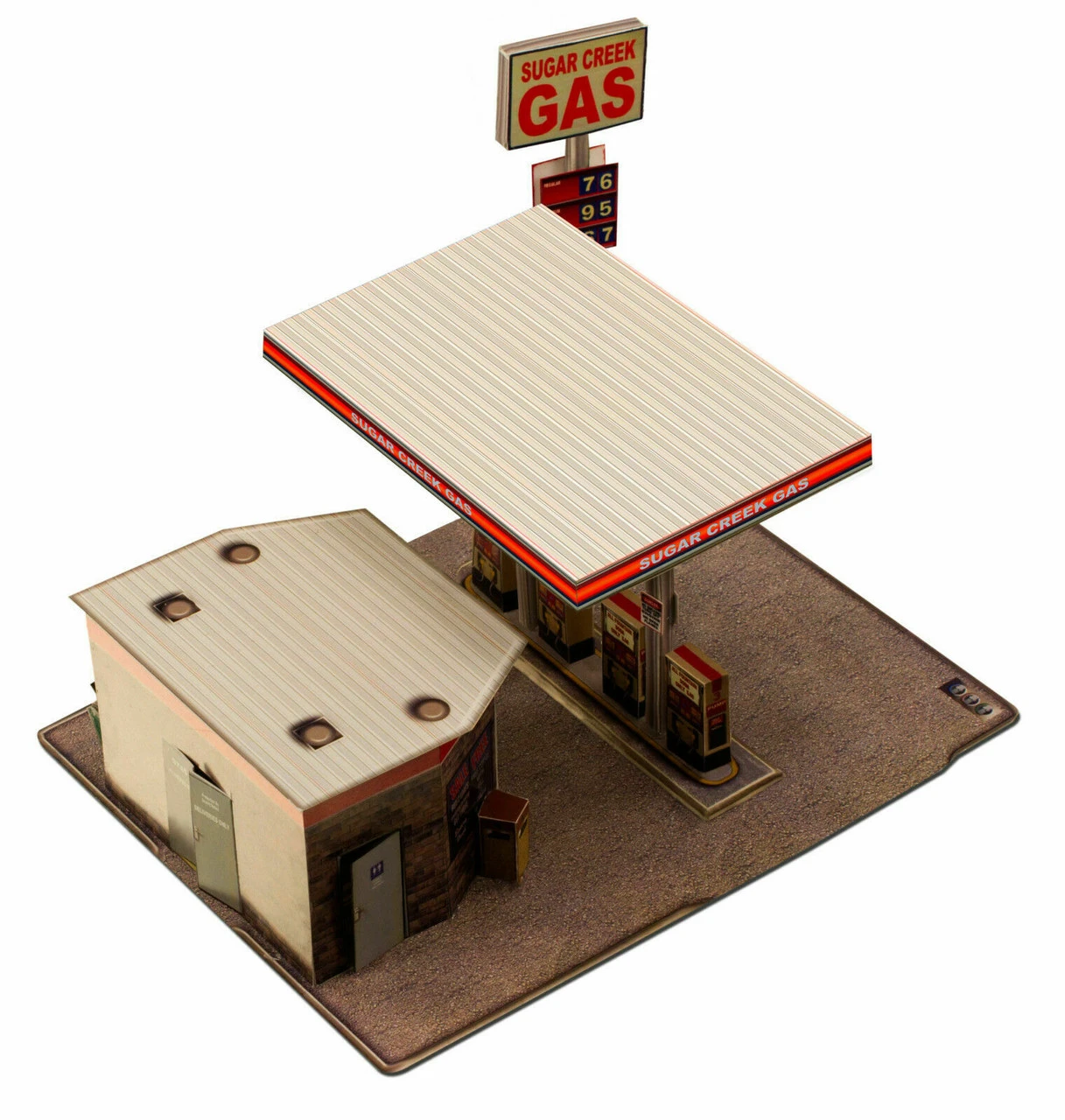 BK 3208 1:32 Scale Gas Station Building Kit 7 BK 3208 1:32 Scale Gas Station Building Kit - Image 5