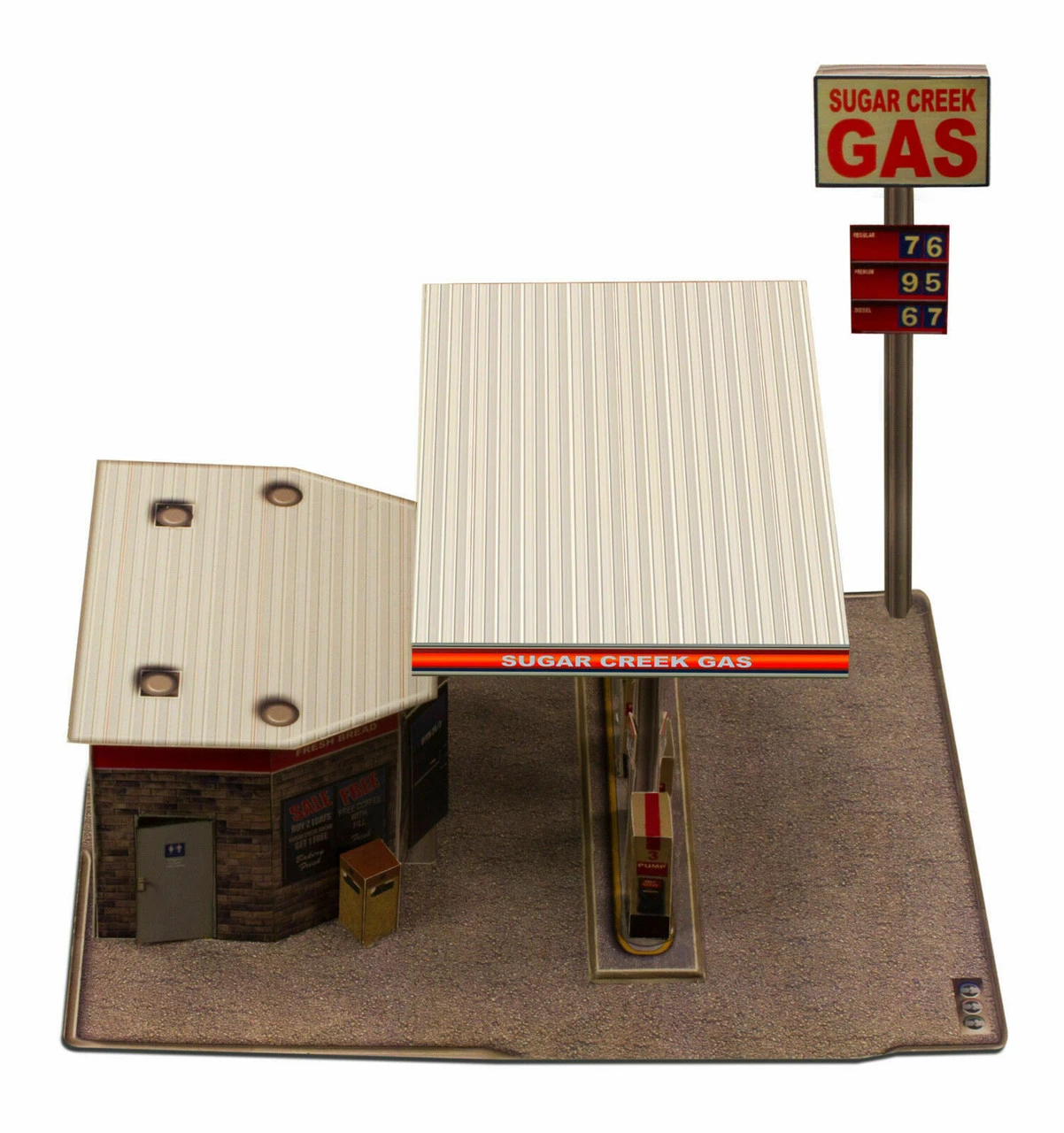 BK 3208 1:32 Scale Gas Station Building Kit 8 BK 3208 1:32 Scale Gas Station Building Kit - Image 6