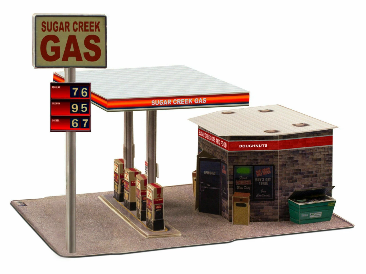 BK 3208 1:32 Scale Gas Station Building Kit 9 BK 3208 1:32 Scale Gas Station Building Kit - Image 7