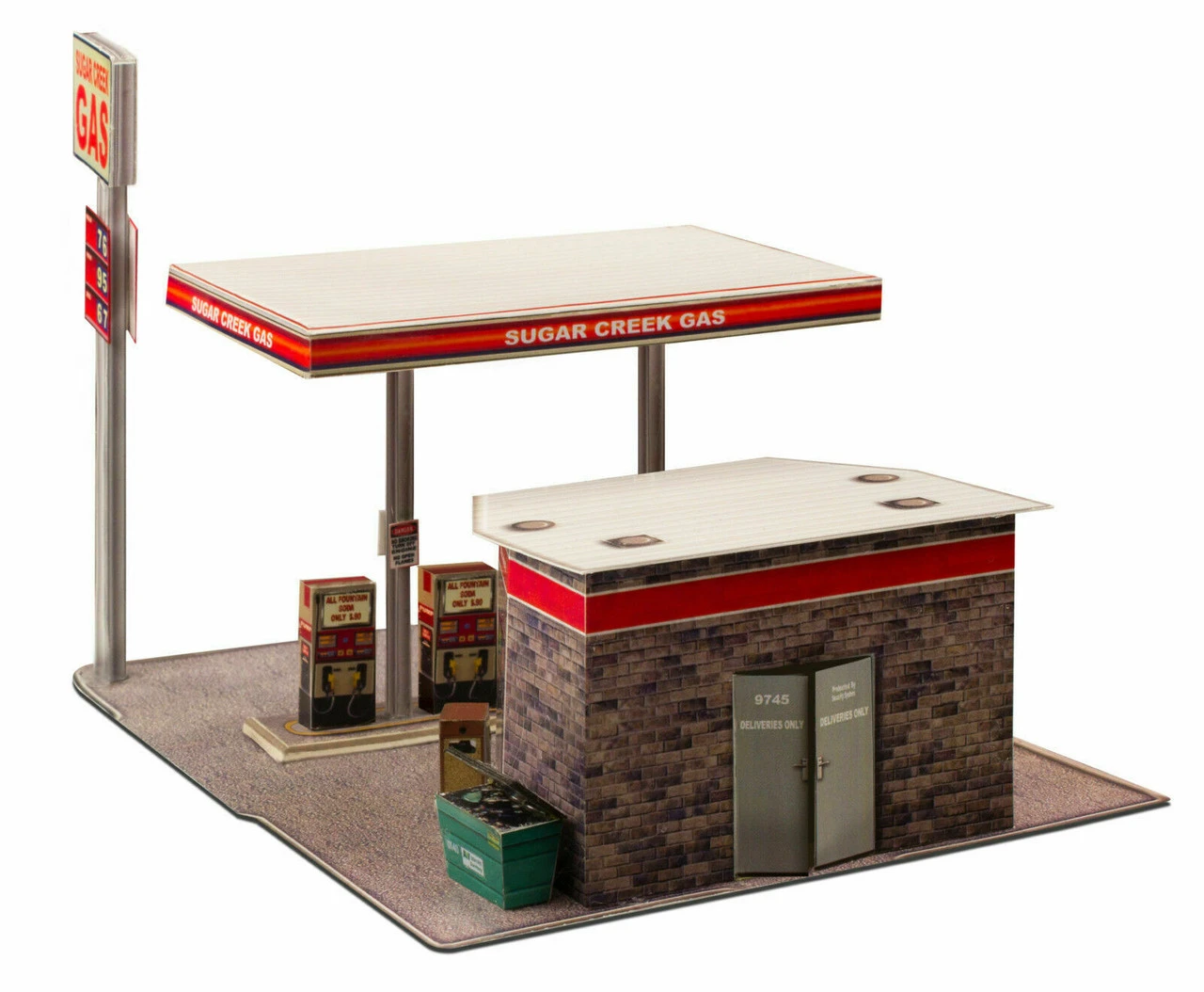 BK 3208 1:32 Scale Gas Station Building Kit 10 BK 3208 1:32 Scale Gas Station Building Kit - Image 8