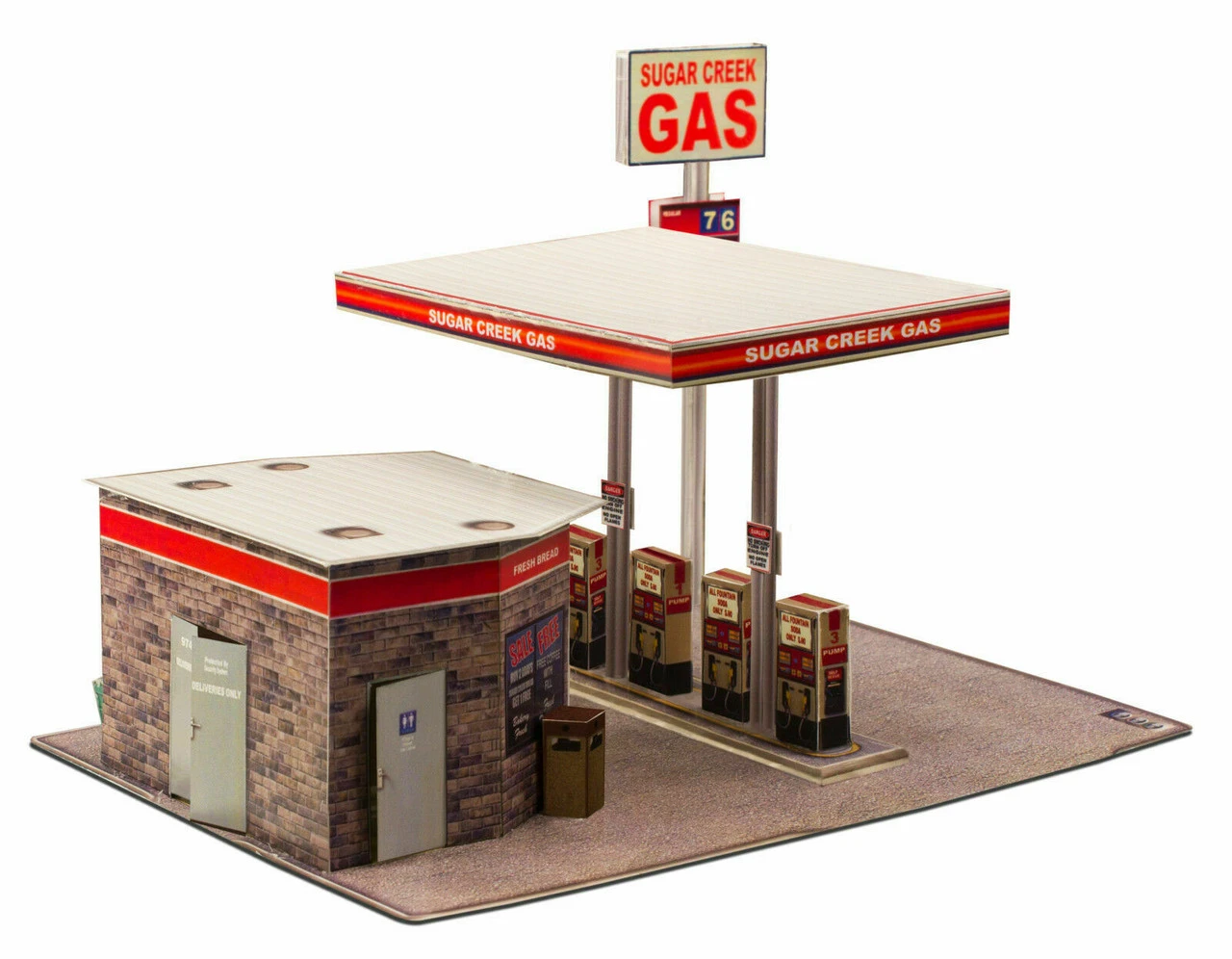 BK 3208 1:32 Scale Gas Station Building Kit 12 BK 3208 1:32 Scale Gas Station Building Kit - Image 10