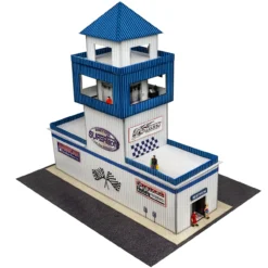 BK 6461 1:64 Scale "Track Tower" Photo Real Scale Building Kit -Innovative Hobby Supply shop Rear left view 83904.1695995398