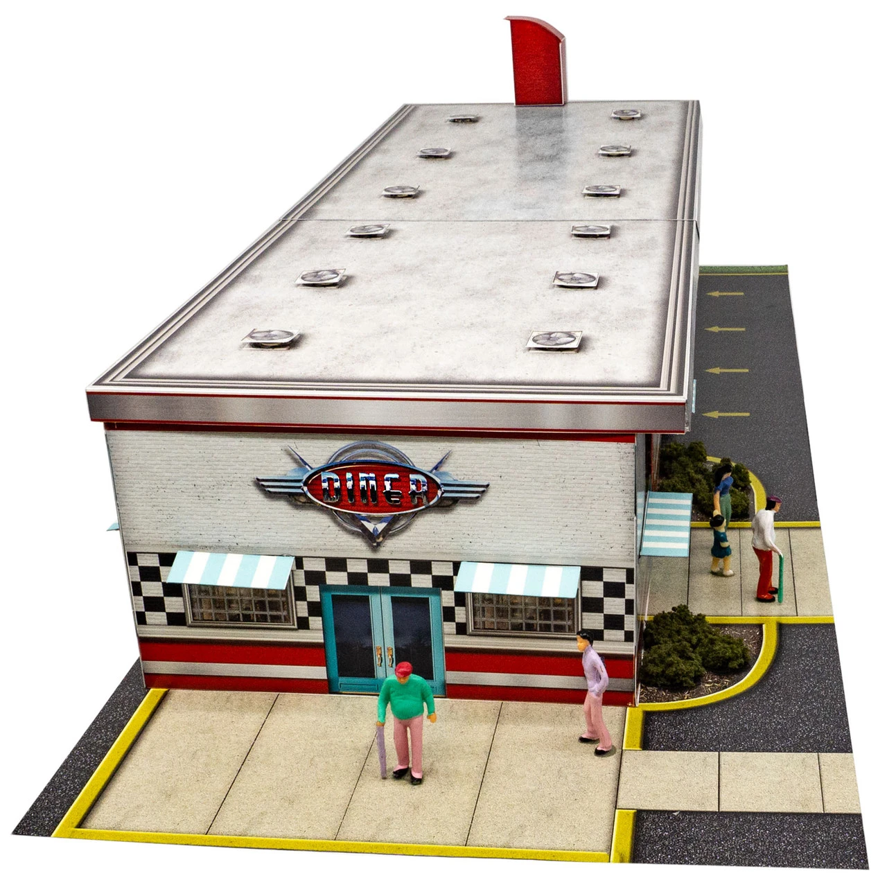 BK 6459 1:64 Scale "Bruno's Dine-In & Drive-In" Photo Real Scale Building Kit 6 BK 6459 1:64 Scale "Bruno's Dine-In & Drive-In" Photo Real Scale Building Kit - Image 4