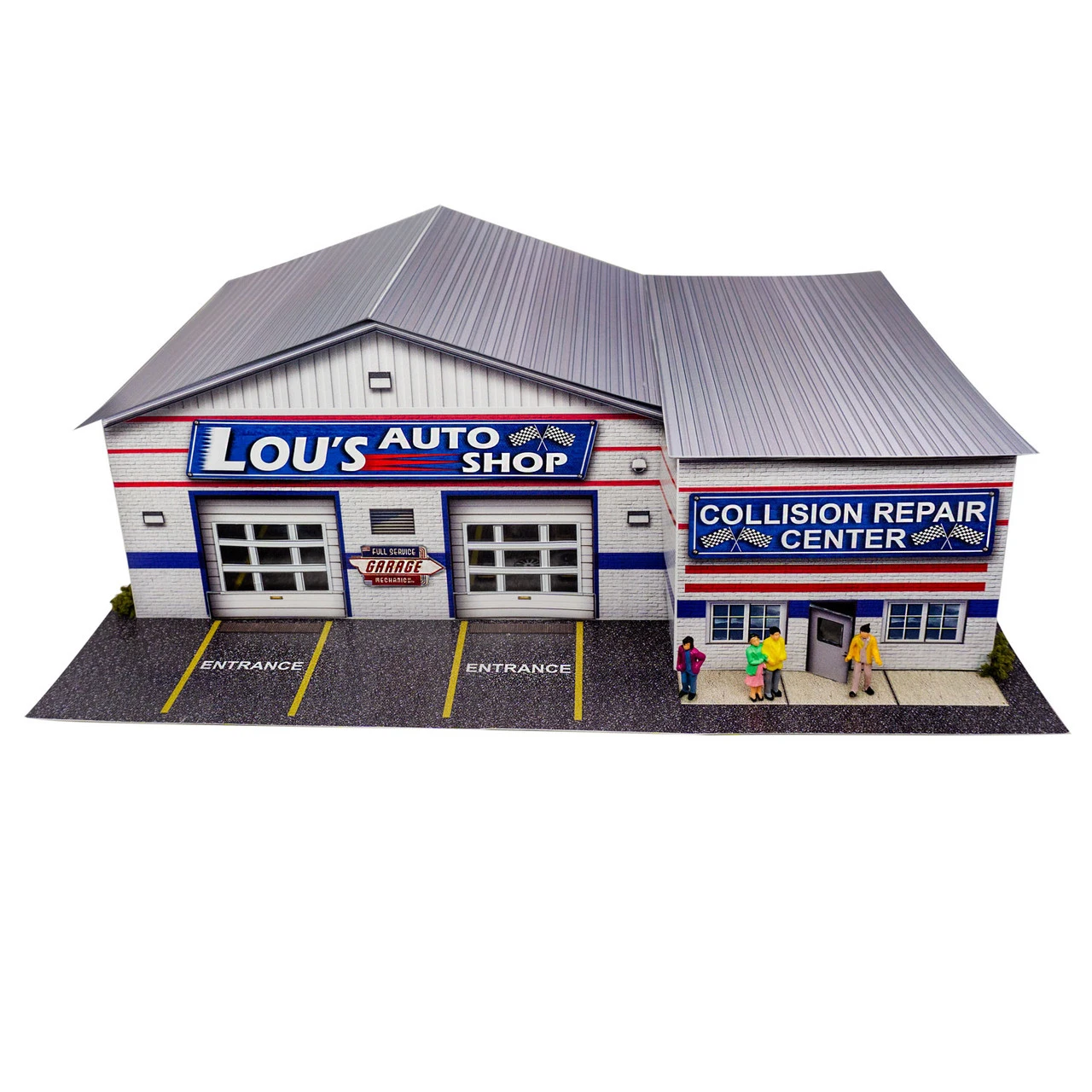 BK 6458 1:64 Scale "Lou's Auto Shop" Photo Real Scale Building Kit 3 BK 6458 1:64 Scale "Lou's Auto Shop" Photo Real Scale Building Kit
