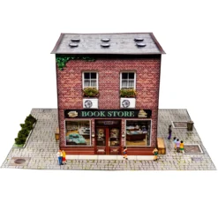 BK 6457 1:64 Scale "Bookstore" Photo Real Scale Building Kit