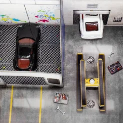 BK 6458 1:64 Scale "Lou's Auto Shop" Photo Real Scale Building Kit 13 BK 6458 1:64 Scale "Lou's Auto Shop" Photo Real Scale Building Kit -Innovative Hobby Supply shop inside view 15431.1680289900