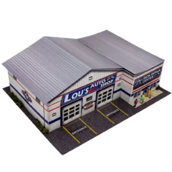 BK 6458 1:64 Scale "Lou's Auto Shop" Photo Real Scale Building Kit 12 BK 6458 1:64 Scale "Lou's Auto Shop" Photo Real Scale Building Kit -Innovative Hobby Supply shop left front up angle 37621.1680289900