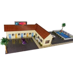 BK 6465 1:64 Scale "24/7 Motel" Photo Real Scale Building Kit