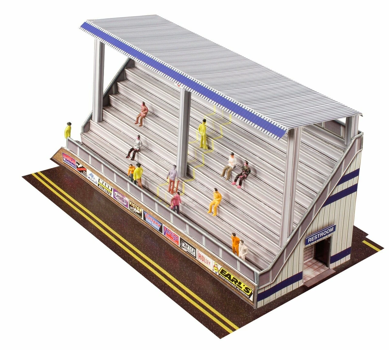 BK 6431 1/64 Slot Car HO "Modern Bleachers" Photo Real Fits Aurora AFX Race Tracks 4 BK 6431 1/64 Slot Car HO "Modern Bleachers" Photo Real Fits Aurora AFX Race Tracks - Image 2