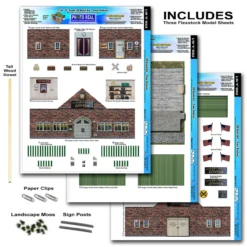 BK 6417 1:64 Scale "Train Station" Photo Real Scale Building Kit -Innovative Hobby Supply shop s l1600 00940.1641508275