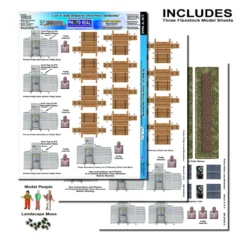 BK 6430 1/64 Scale Slot Car Photo Real "Porta Potty's, Park Benches, Trash Cans" -Innovative Hobby Supply shop s l1600 06692.1641507732
