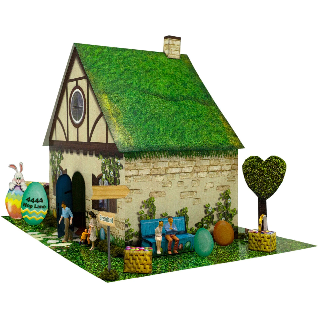 BK 4842 1:48 Scale "Easter Bunny House" Photo Real Scale Building Kit 8 BK 4842 1:48 Scale "Easter Bunny House" Photo Real Scale Building Kit - Image 6