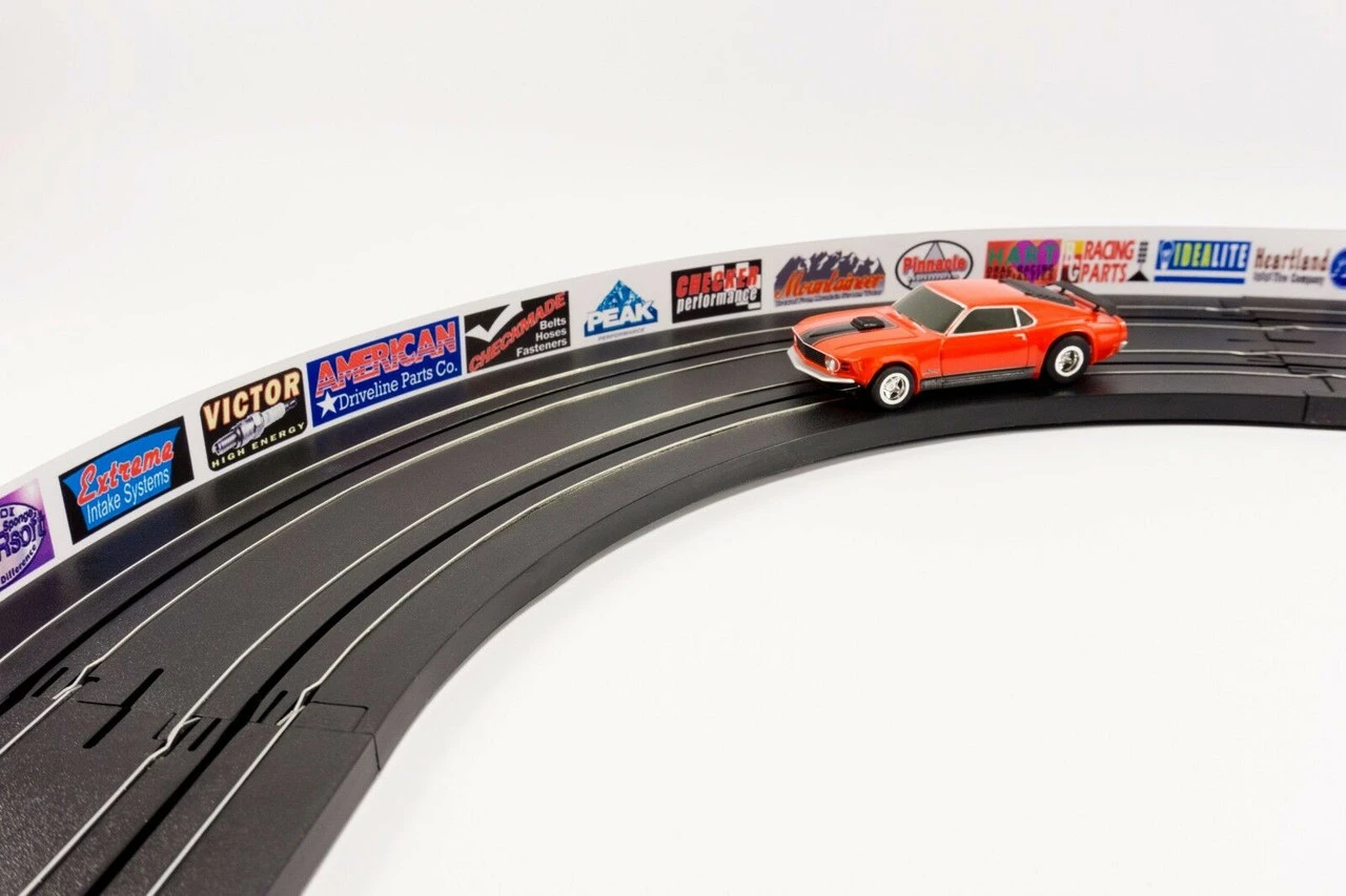 PL 5050 AFX Slot Car Guard Rail Set - PhotoReal FITS: 1/64 & 1/43 Scale Aurora, Model Motoring -Style 1 Logos 3 PL 5050 AFX Slot Car Guard Rail Set - PhotoReal FITS: 1/64 & 1/43 Scale Aurora, Model Motoring -Style 1 Logos