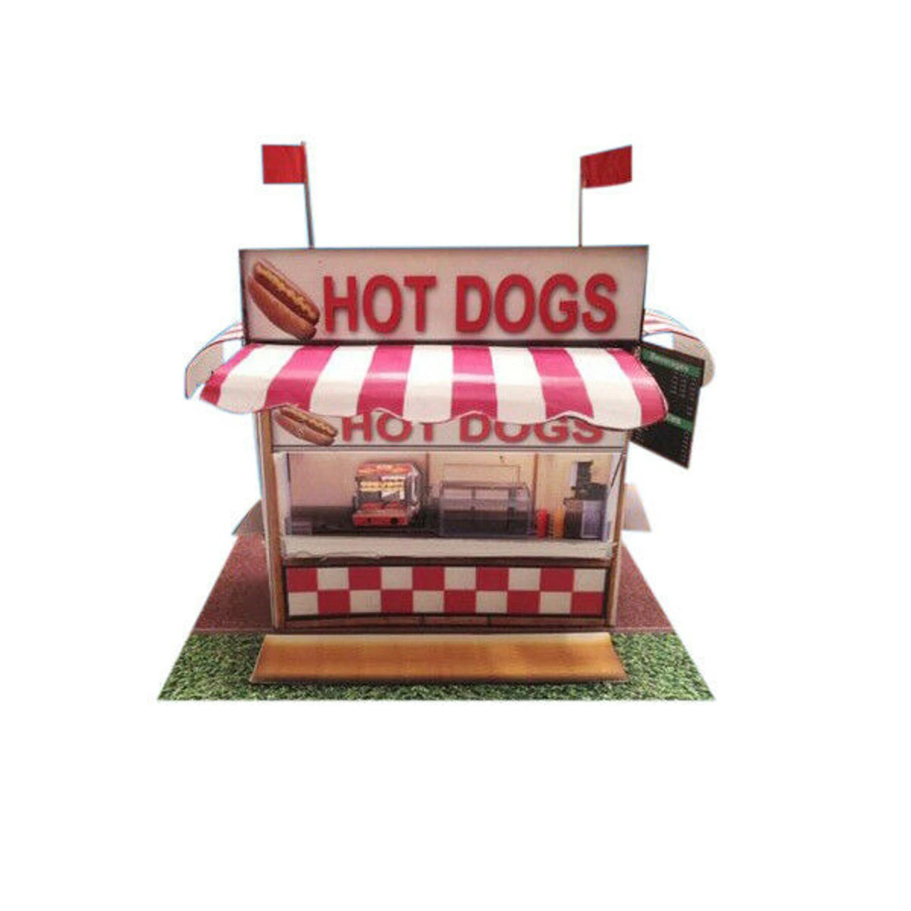 BK 4802 1:48 Scale "Bleacher Kit & Hot Dog Stand" Photo Real Scale Building Kit 9 BK 4802 1:48 Scale "Bleacher Kit & Hot Dog Stand" Photo Real Scale Building Kit - Image 7