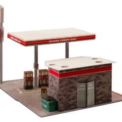 BK 4808 1:48 Scale "Modern Gas Station" Photo Real Scale Building Kit -Innovative Hobby Supply shop s l1600 11079.1641853965