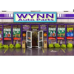 BK 6435 1/64 Slot Car HO Wynn Auto Parts Store Photo Real Kit Model Diorama Scenery -Innovative Hobby Supply shop s l1600 11149.1641507637
