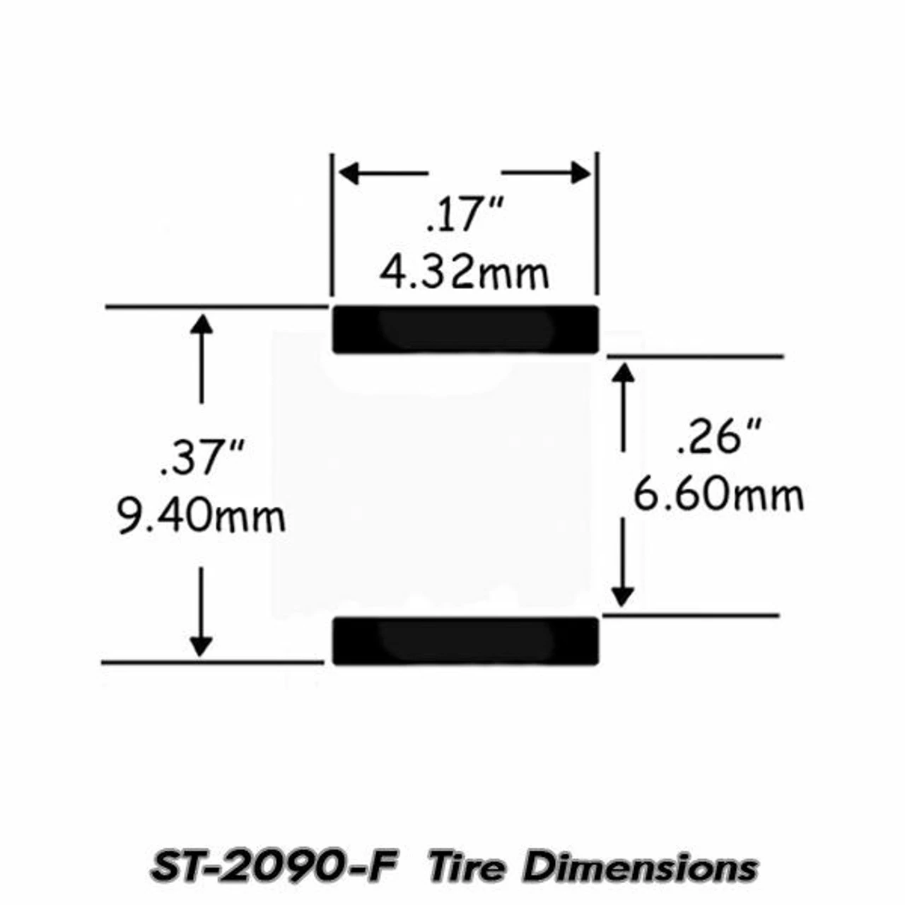 ST 2090-F 1/64 HO Scale Slot Car Tire For Life-Like Trucks And All "M" Chassis, Fast Tracker Cars - Fronts 5 ST 2090-F 1/64 HO Scale Slot Car Tire For Life-Like Trucks And All "M" Chassis, Fast Tracker Cars - Fronts - Image 3
