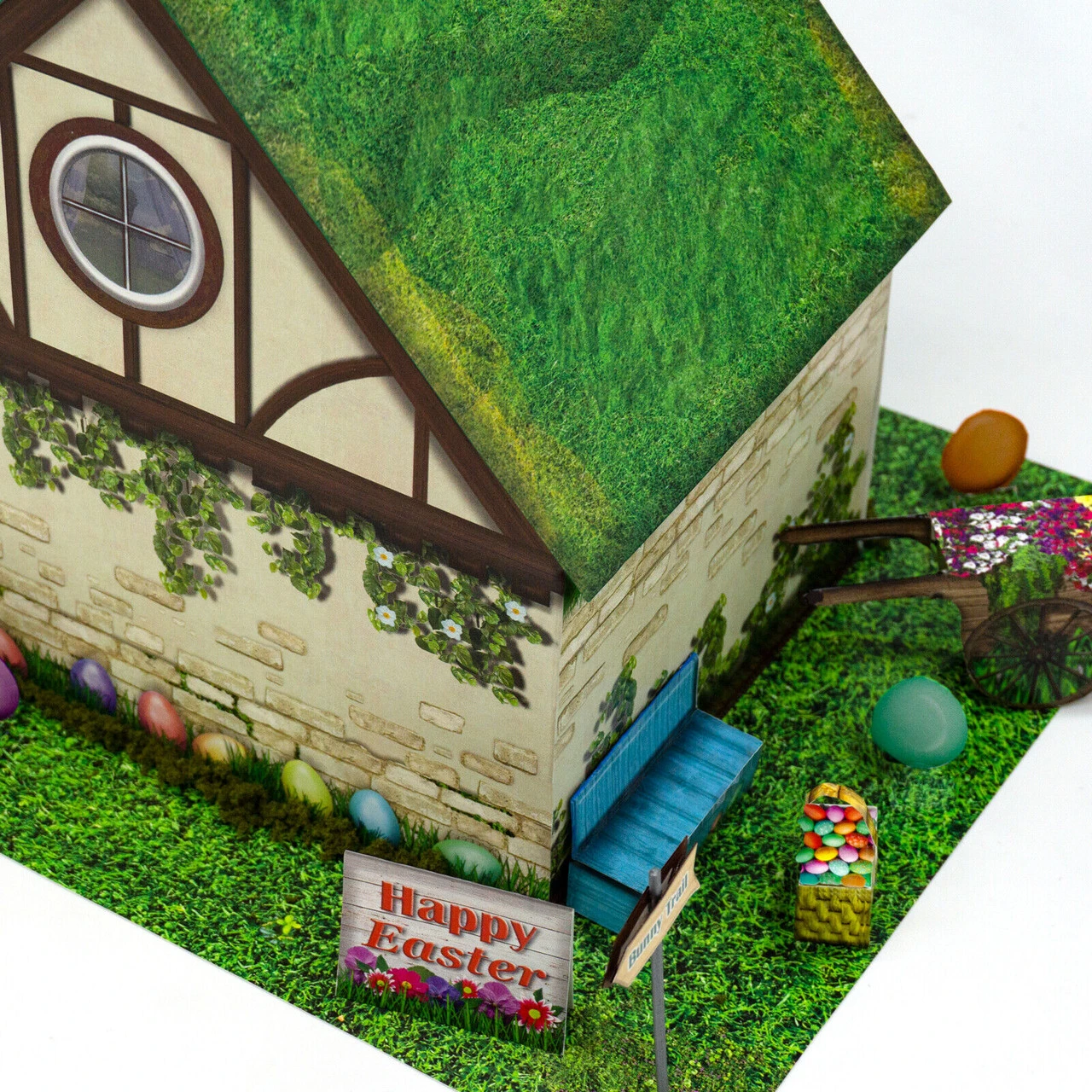 BK 4842 1:48 Scale "Easter Bunny House" Photo Real Scale Building Kit 6 BK 4842 1:48 Scale "Easter Bunny House" Photo Real Scale Building Kit - Image 4