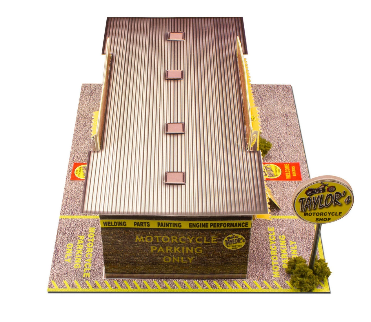 BK 6401 1:64 Scale "Motorcycle Shop" Photo Real Scale Building Kit 5 BK 6401 1:64 Scale "Motorcycle Shop" Photo Real Scale Building Kit - Image 3