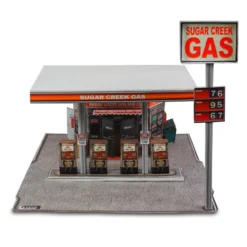 BK 4808 1:48 Scale "Modern Gas Station" Photo Real Scale Building Kit -Innovative Hobby Supply shop s l1600 12951.1641853964