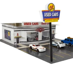 BK 6453 1:64 Scale "Used Car Dealership" Photo Real Scale Building Kit -Innovative Hobby Supply shop s l1600 12982.1674668085
