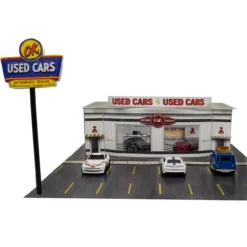 BK 6453 1:64 Scale "Used Car Dealership" Photo Real Scale Building Kit