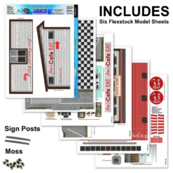 BK 3220 1:32 Scale Diner Building Kit -Innovative Hobby Supply shop s l1600 15925.1641854209