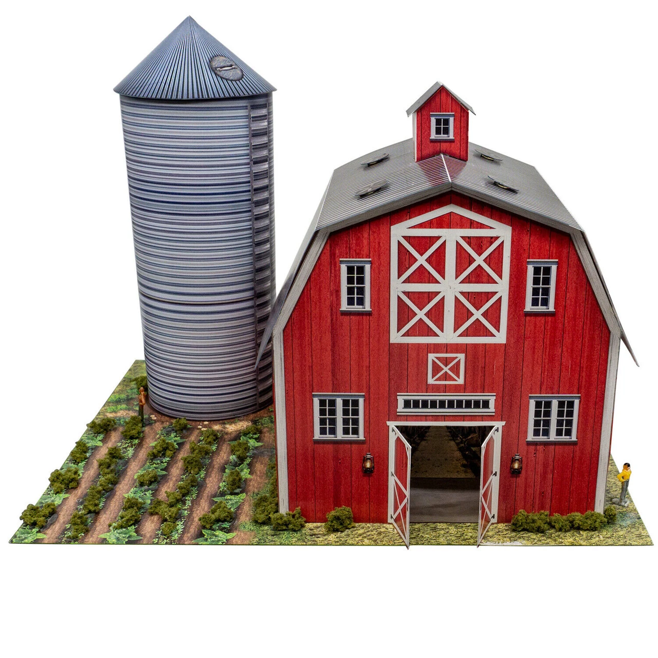 BK 6455 1:64 Scale "Red Barn And Silo" Photo Real Scale Building Kit 3 BK 6455 1:64 Scale "Red Barn And Silo" Photo Real Scale Building Kit