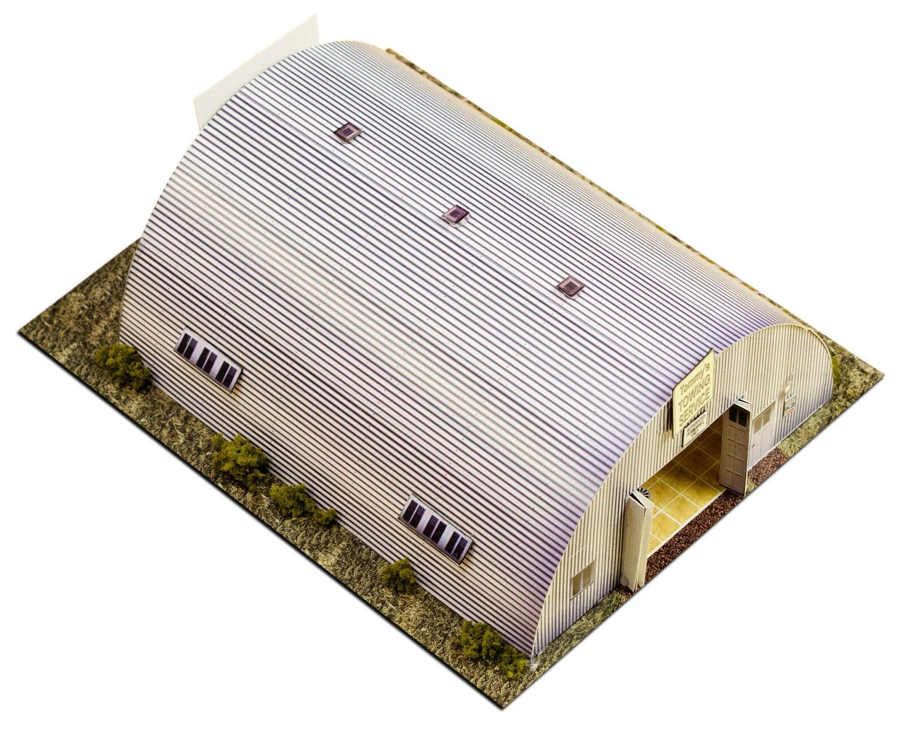 BK 8710 1:87 Scale "Quonset Hut & Train Station" Photo Real Scale Building Kit 5 BK 8710 1:87 Scale "Quonset Hut & Train Station" Photo Real Scale Building Kit - Image 3
