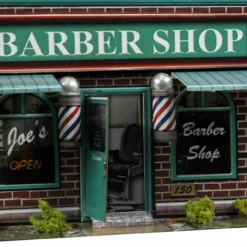 BK 3209 1:32 Scale Barber Shop Building Kit -Innovative Hobby Supply shop s l1600 20678.1641854397