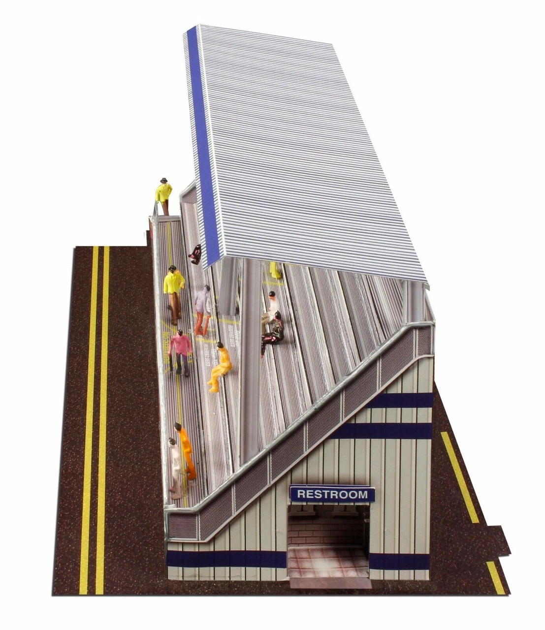 BK 6431 1/64 Slot Car HO "Modern Bleachers" Photo Real Fits Aurora AFX Race Tracks 10 BK 6431 1/64 Slot Car HO "Modern Bleachers" Photo Real Fits Aurora AFX Race Tracks - Image 8