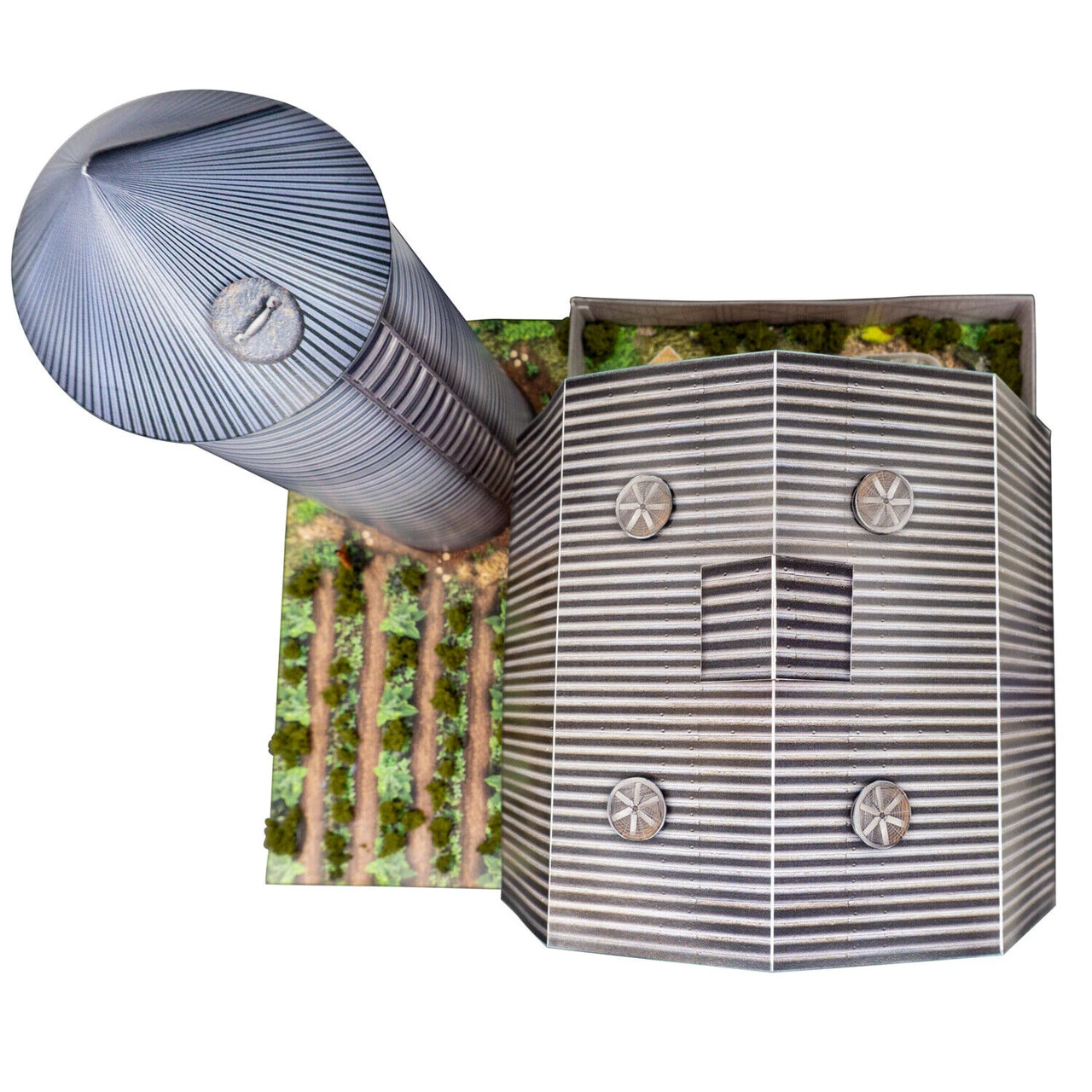 BK 6455 1:64 Scale "Red Barn And Silo" Photo Real Scale Building Kit 10 BK 6455 1:64 Scale "Red Barn And Silo" Photo Real Scale Building Kit - Image 8