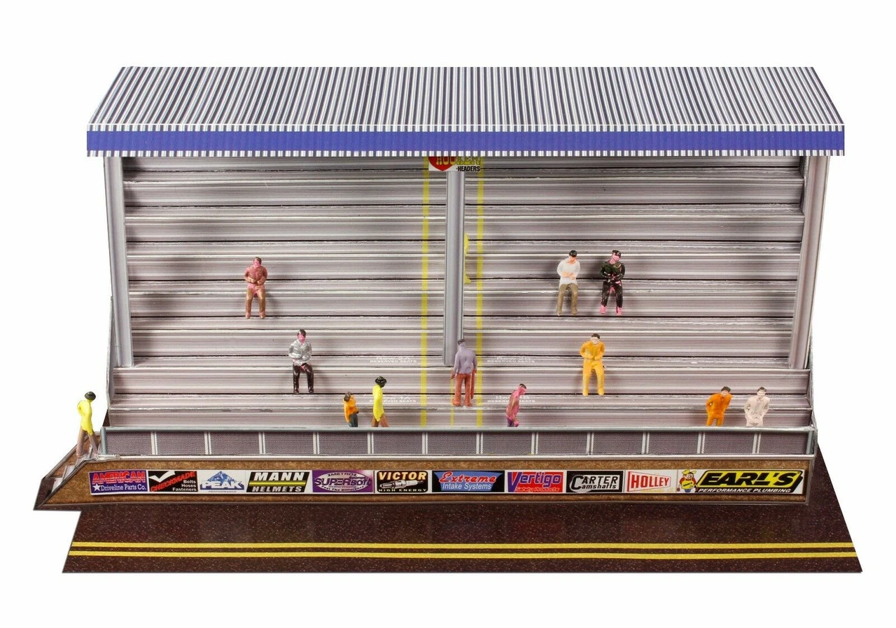 BK 6431 1/64 Slot Car HO "Modern Bleachers" Photo Real Fits Aurora AFX Race Tracks 12 BK 6431 1/64 Slot Car HO "Modern Bleachers" Photo Real Fits Aurora AFX Race Tracks - Image 10