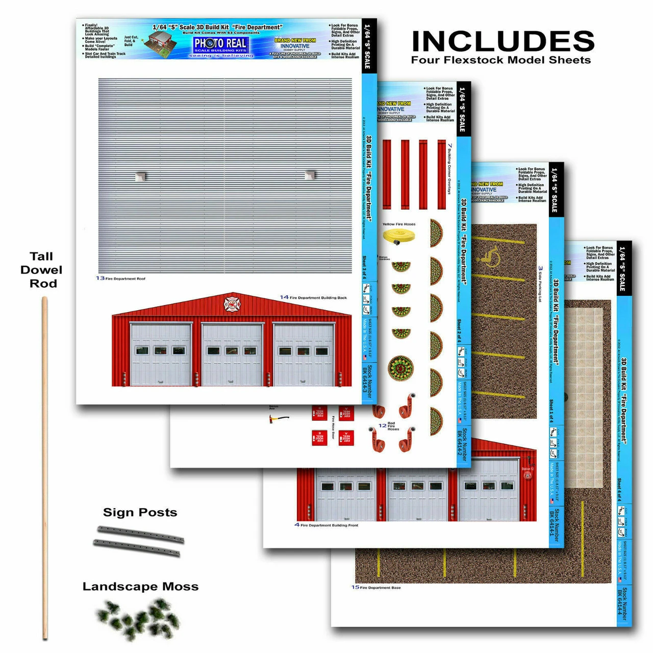 BK 3214 1:32 Scale Fire Department Building Kit 13 BK 3214 1:32 Scale Fire Department Building Kit - Image 11