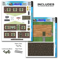 BK 6421 1:64 Scale "Red Brick Rambler" Photo Real Scale Building Kit -Innovative Hobby Supply shop s l1600 25106.1641507923
